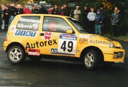Jacek Sikora i Marek Kaczmarek - Fiat Cinquecento Sporting.